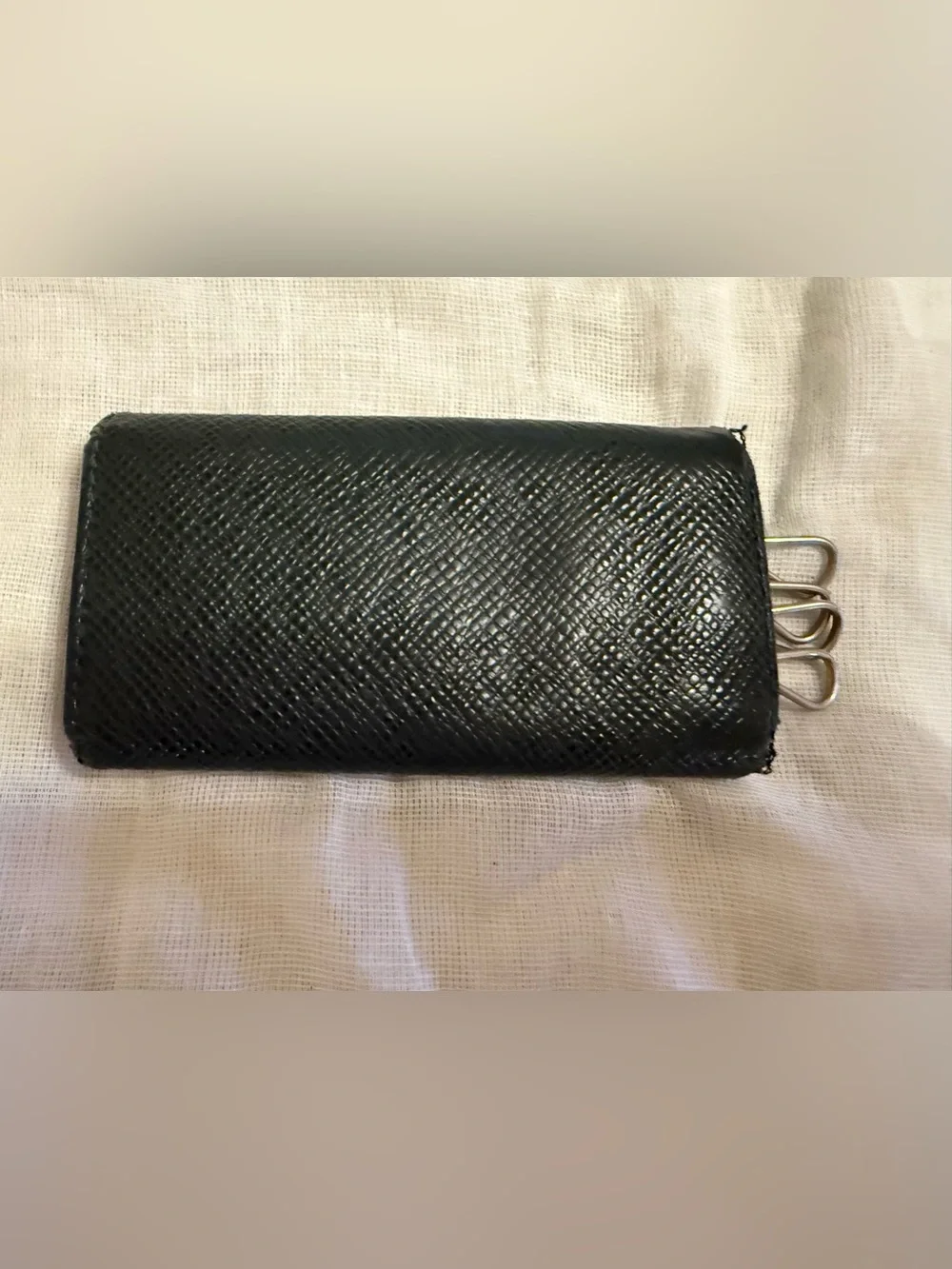 Louis Vuitton Green Tiaga Key & Card Holder